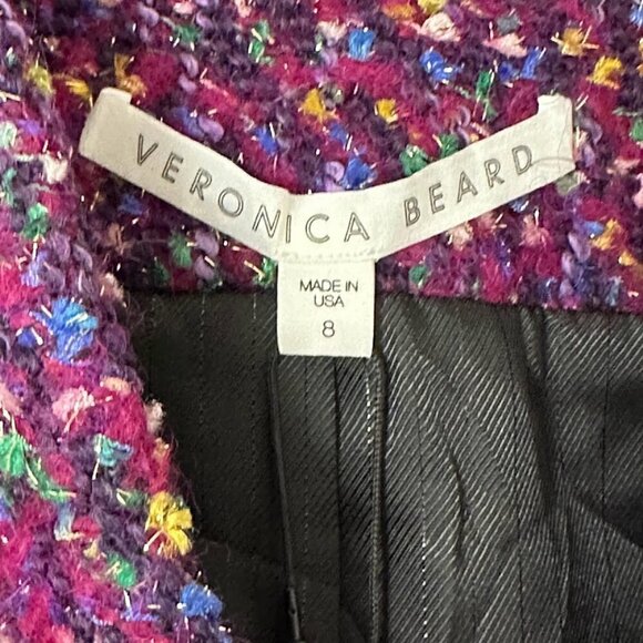 New Veronica Beard Crispin Metallic Tweed Oversized Blazer Coat 8 Contemporary - Picture 11 of 15